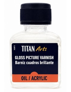BARNIZ CUADROS BRILLANTE 100ml Arts Titán 2