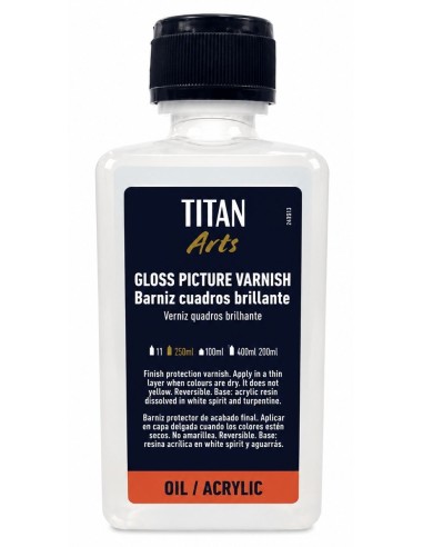 BARNIZ CUADROS BRILLANTE 250ml Arts Titán