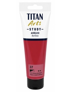 ACRÍLICO STUDY ROJO CARMÍN PERMANENTE Nº37  120ml