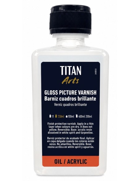 BARNIZ CUADROS BRILLANTE 250ml Arts Titán