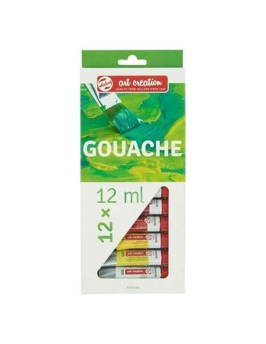 CAJA TÉMPERA GOUACHE 12x12ml TALENS Ref.9021612M
