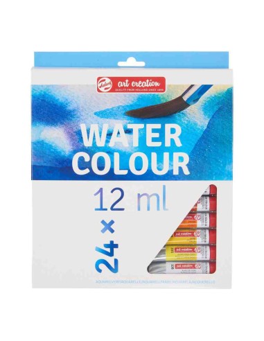 CAJA  ACUARELA 24 x12ml Talens cód.9022024M