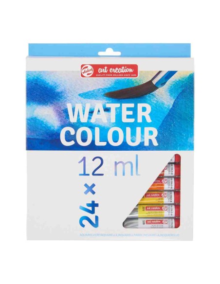 CAJA  ACUARELA 24 x12ml Talens cód.9022024M