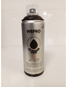 SPRAY WEPRO BASE AGUA SATINADO NEGRO COSMOS RAL 9005 400ml