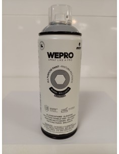 SPRAY WEPRO BASE DISOLVENTE RAL 7001 GRIS MÁNCHESTER  400ml