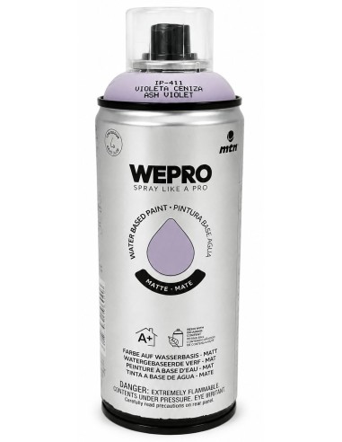 SPRAY WEPRO BASE AGUA MATE VIOLETA CENIZA 400ml