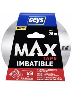 CINTA AMERICANA MAX 25mts PLATA