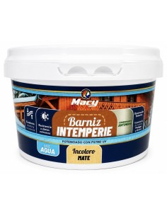 BARNIZ INTEMPERIE AL AGUA INCOLORO MATE 375ml (Macy)