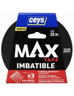 CINTA AMERICANA MAX 25mts NEGRA
