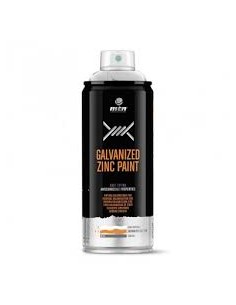 SPRAY ZINC PLATA GALVANIZADA BRILLO 400ml MONTANA