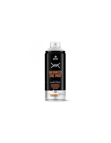 SPRAY ZINC PLATA GALVANIZADA BRILLO 400ml MONTANA
