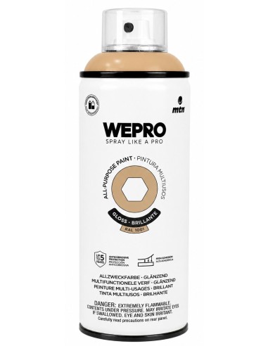 SPRAY WEPRO BASE DISOLVENTE RAL 1001 AMARILLO PANCAKE 400ml