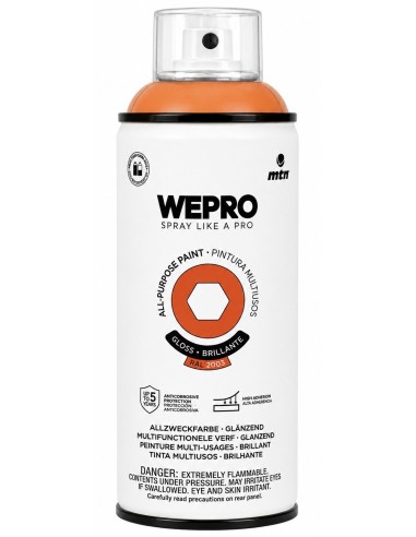 SPRAY WEPRO BASE DISOLVENTE RAL 2003 NARANJA MARRAKECHS 400ml