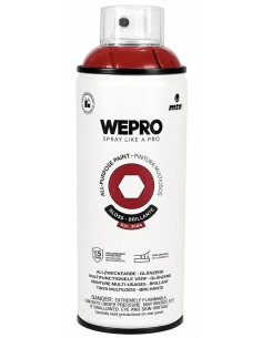 SPRAY WEPRO BASE DISOLVENTE RAL 3004 ROJO BACO 400ml