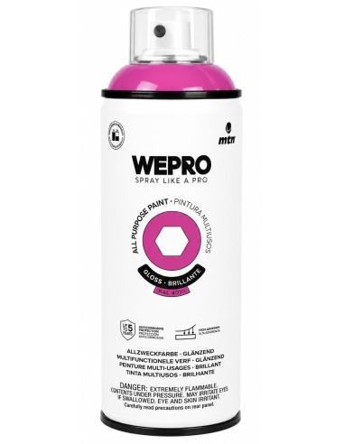 SPRAY WEPRO BASE DISOLVENTE RAL 4010 MAGENTA PSICODELIA 400ml