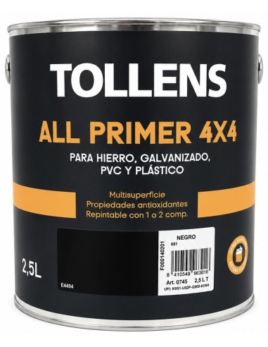 ALL PRIMER 4X4 NEGRO 2,5lt (Revetón)