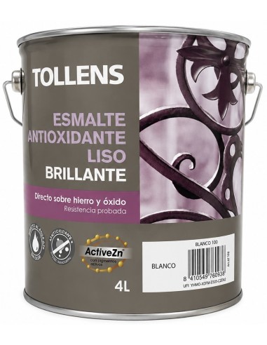 ESMALTE ANTIOXIDANTE LISO BRILLO BLANCO 4lt (Revetón)