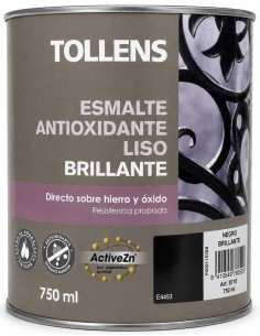 ESMALTE ANTIOXIDANTE LISO BRILLO NEGRO 750ml (Revetón)