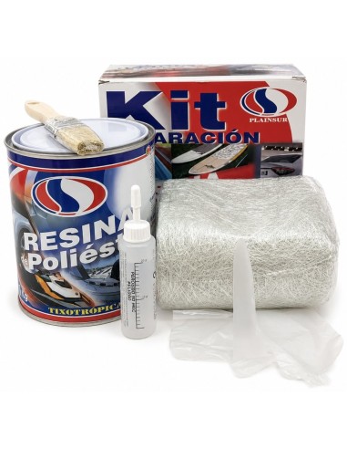 KIT RESINA POLIÉSTER 1kg PLAINSUR