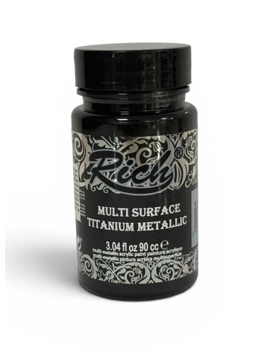 PINTURA MULTISUPERFICIE TITANIUM METALIZADO NEGRO Nº4396 (Rich)
