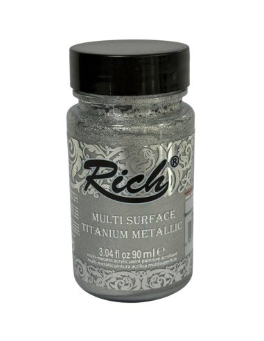 PINTURA MULTISUPERFICIE TITANIUM METALIZADO SILVER Nº1445 (Rich)