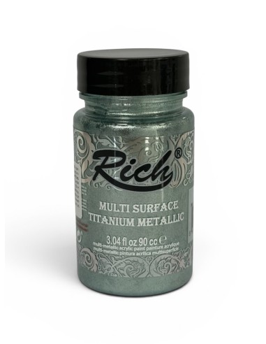 PINTURA MULTISUPERFICIE TITANIUM METALIZADO VERDE AGUA Nº4399 (RIch)