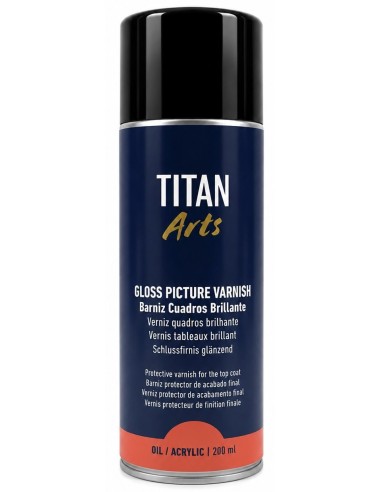 SPRAY BARNIZ CUADROS BRILLANTE 200ml Arts Titán