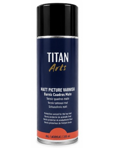 SPRAY BARNIZ CUADROS MATE 200ml Arts Titán
