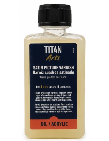 BARNIZ CUADROS SATINADO 250ml Arts Titán