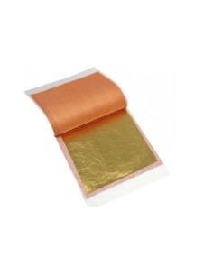 LIBRITO PAN DE ORO 25 hojas 14x14cm