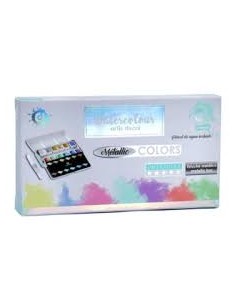 SET 12 ACUARELAS 1/2 GODET METALLIC ref.0616006280 (Artis)
