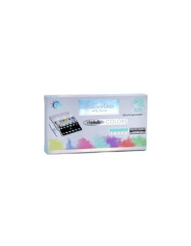 SET 12 ACUARELAS 1/2 GODET METALLIC ref.0616006280 (Artis)