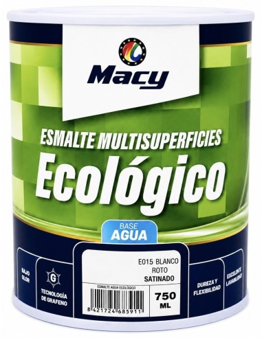 ESMALTE ECOLÓGICO SATINADO BLANCO ROTO 750ml (Macy)