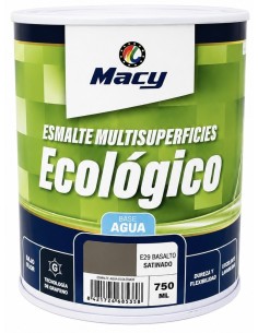 ESMALTE ECOLÓGICO SATINADO GRIS BASALTO 750ml (Macy)