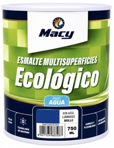 ESMALTE ECOLÓGICO BRILLO AZUL LUMINOSO E06 750ml (Macy)