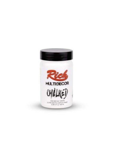 PINTURA MULTIDECOR CHALKED BLANCO 100ml (Rich)