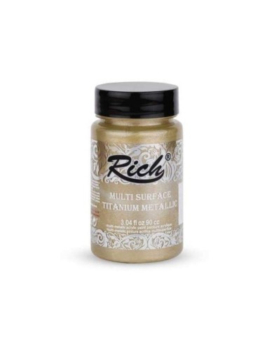 PINTURA MULTISUPERFICIE TITANIUM METALIZADO CHAMPAGNE Nº1733 (Rich)