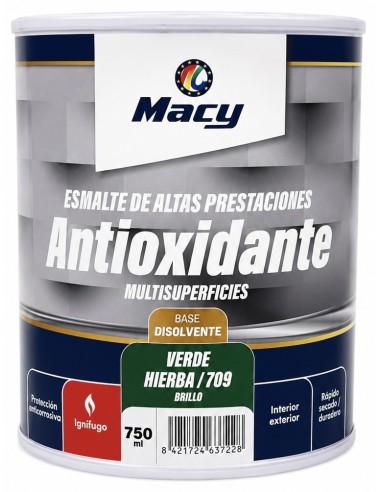 ESMALTE ANTIOXIDANTE BRILLO VERDE HIERBA 709   750ml ALTAS PRESTACIONES (Macy)