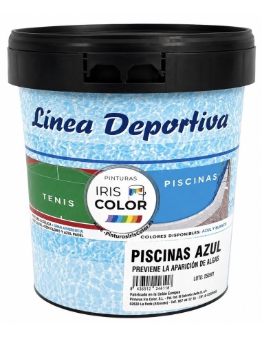 PINTURA PISCINAS AL AGUA AZUL 4lt (Iris Color)