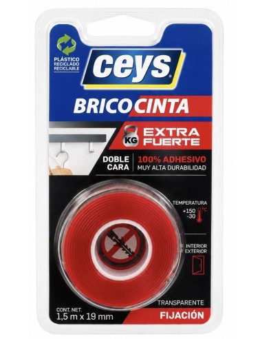 BRICOCINTA ADHESIVO 2 CARAS 1,5mx19mm CEYS