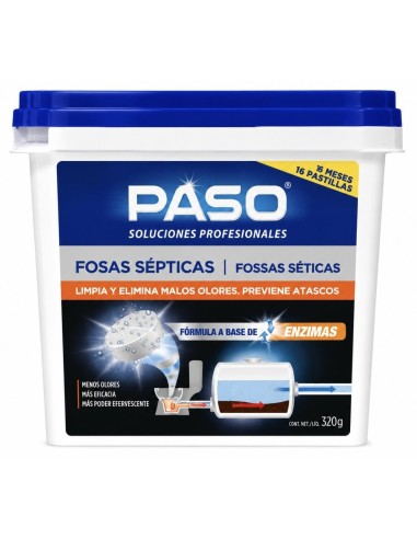 FOSAS SÉPTICAS 16 pastillas PASO