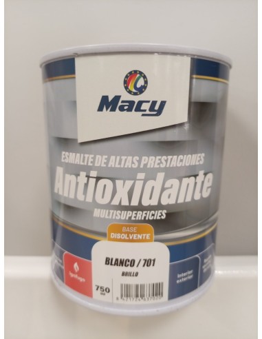 ESMALTE ANTIOXIDANTE BRILLO BLANCO 701  4lt ALTAS PRESTACIONES (Macy)