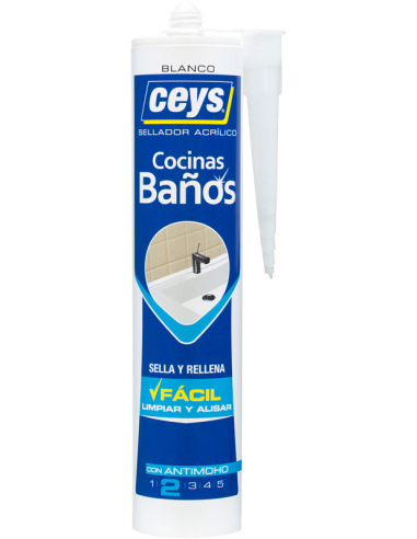 SELLADOR COCINAS Y BAÑOS BLANCO 280 ml CEYS