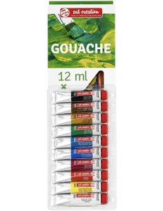 CAJA TÉMPERA GOUACHE 12x12ml TALENS Ref.9021612M