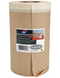 PAPEL CON CINTA 15x45 mt  DELUXE ALBA RULO