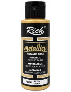 PINTURA ACRÍLICA METALLICS ORO ALTIN 03956 120ml (Rich)