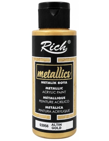 PINTURA ACRÍLICA METALLICS ORO ALTIN 03956 120ml (Rich)