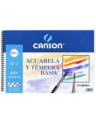 BLOC ACUARELA Y TÉMPERA A3 370G/M2