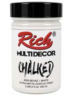 PINTURA MULTIDECOR CHALKED BLANCO 100ml (Rich)