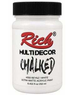PINTURA MULTIDECOR CHALKED BLANCO 250ml (Rich)
